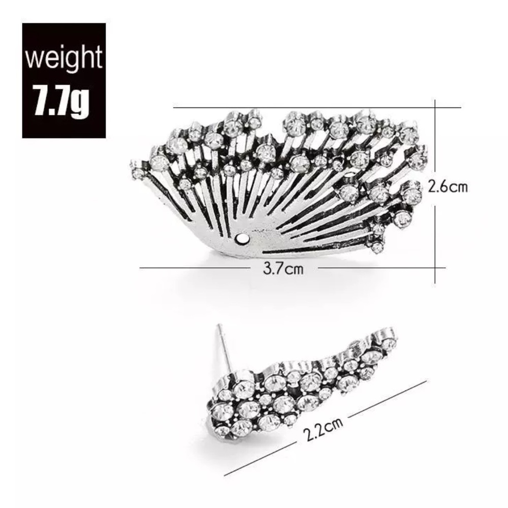 Women Zircon Statement Earring - Picture 3 of 8
